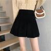 Corduroy Skirt Spring and Autumn High Waist Slimming Design Pleated Skirt  A Word Short dress Women