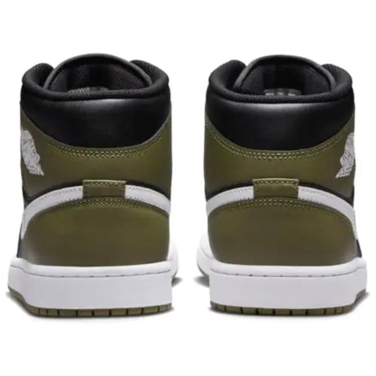 Air Jordan 1 Mid 'Черный Средний Оливковый' Мужские DQ8426-092