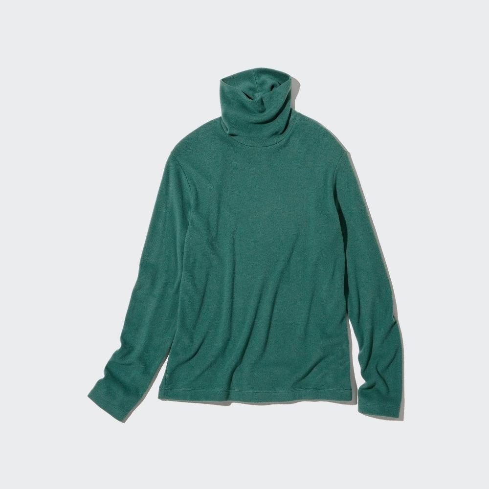 Uniqlo Футболка-водолазка с длинным рукавом из флиса Japan HeaTTech 