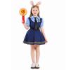 Halloween Costume Dress Girls - Police Officer Cosplay Short Sleeve Bubble Sweet Style Kids Party Outfit