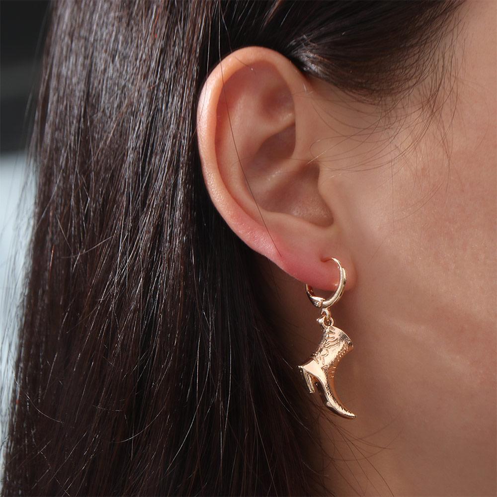 Fashion Asymmetric Charms Earrings Coo Geometric Pendant Earrings Punk Rock Jewelry