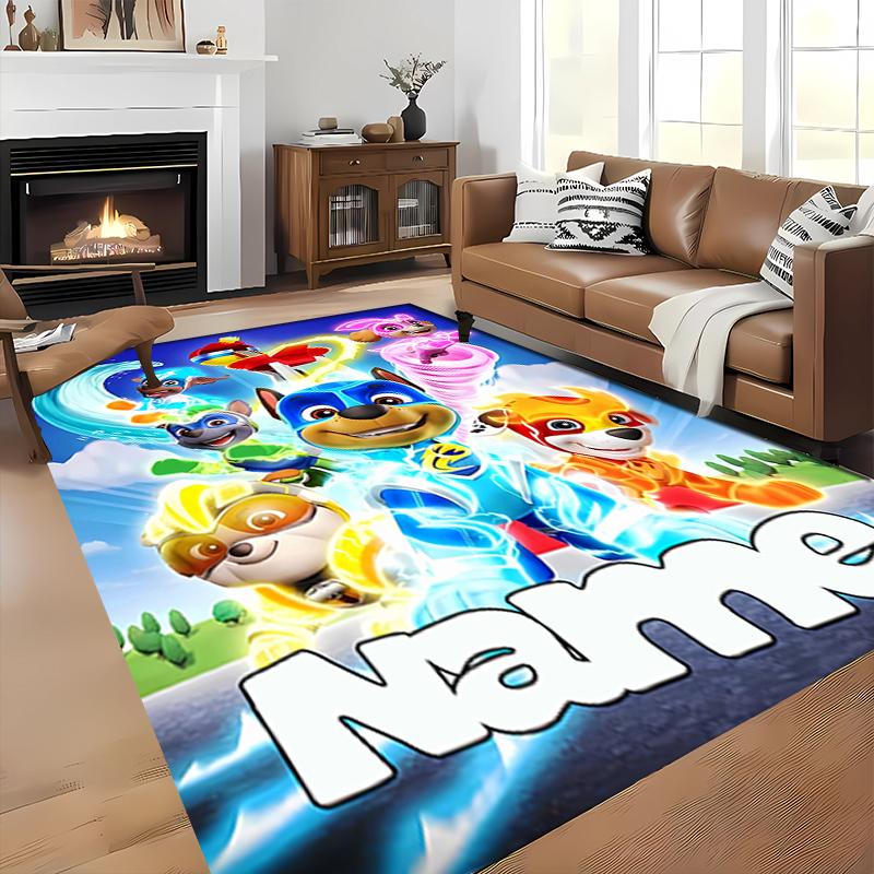 Custom personalization Paw Patrol Area Rug - Perfect For Kitchen, Bathroom,Laundry Room Decor Large Size Available,Gift All Seasons