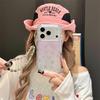 Чехол однотонный с блестящими звездами для iPhone 17/16 Pro Max/15/14