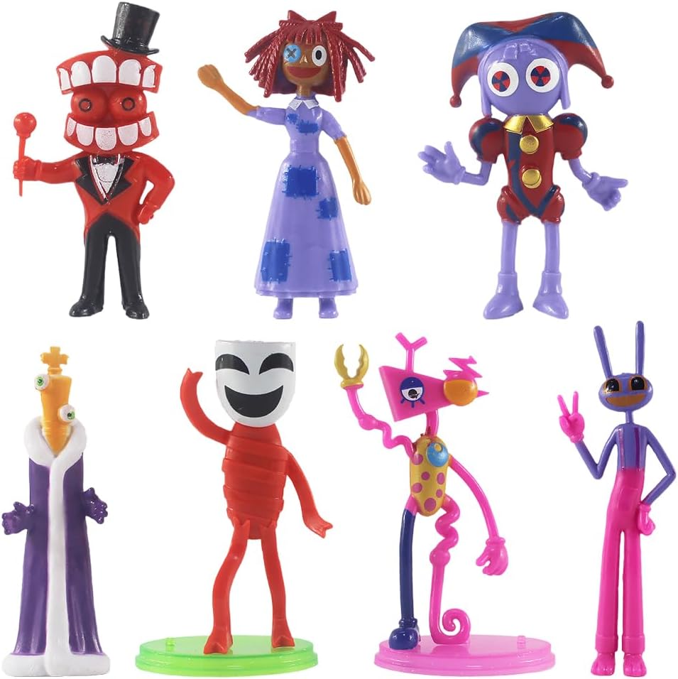 Фигурки Цифровой цирк набор фигурок 7шт The Amazing Digital Circus 9-11 см