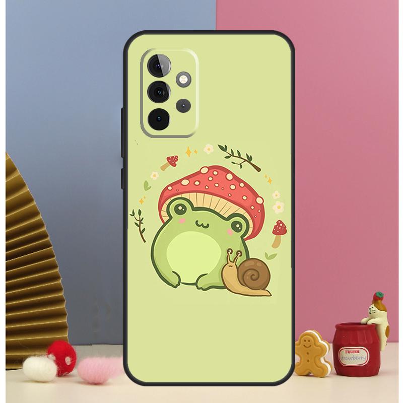 Коттеджкор Лягушка Грибы Эстетика Чехол для Samsung Galaxy A53 A33 A52 A32 A22 A12 A13 A23 A51 A71 A14 A34 A54 A15 A25 Case