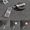 1pc Office Supplies Anti-Lost Clip Metal ID Name Card Lanyards Badge Holder Key Ring Retractable