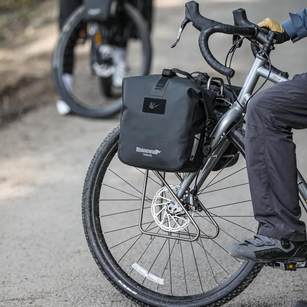 Rhinowalk 6L Waterproof Bicycle Pannier Bag, Motor Pannier Backpack, Shoulder Bag, Laptop Pannier, Travel Bag, Professional Cycling Accessory (1 Bag)