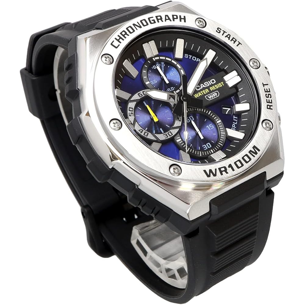 Casio Standard Men's Quartz Watch 1/10 Second Chronograph Blue MWA-300H-2AV