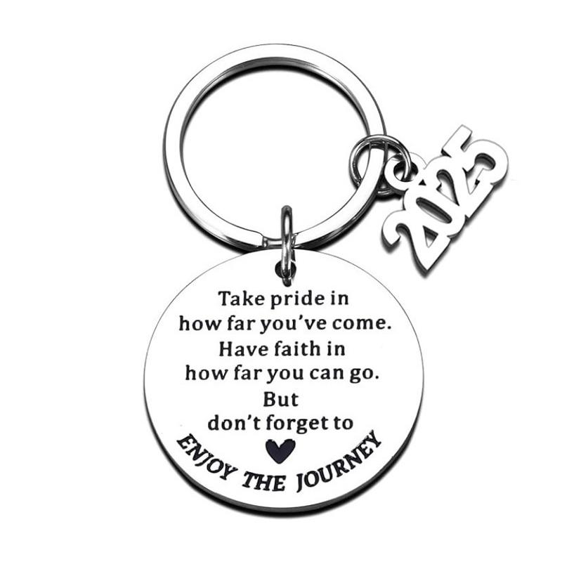 Выпускной брелок 2025 года, вдохновленные подарки для выпускников университетского колледжа, средней школы, сувенир для старшеклассников