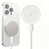 Мини-магнитная беспроводная зарядная площадка для Magsafe iPhone 17 16 15 14 13 Pro Max Samsung Светодиодный магнит Быстрая зарядка Подставка для телефона