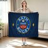 Bath Rugby Print Flannel Blanket High Quality Warm Comfortable Cover for All Seasons Perfect for Gifts Home Decor
