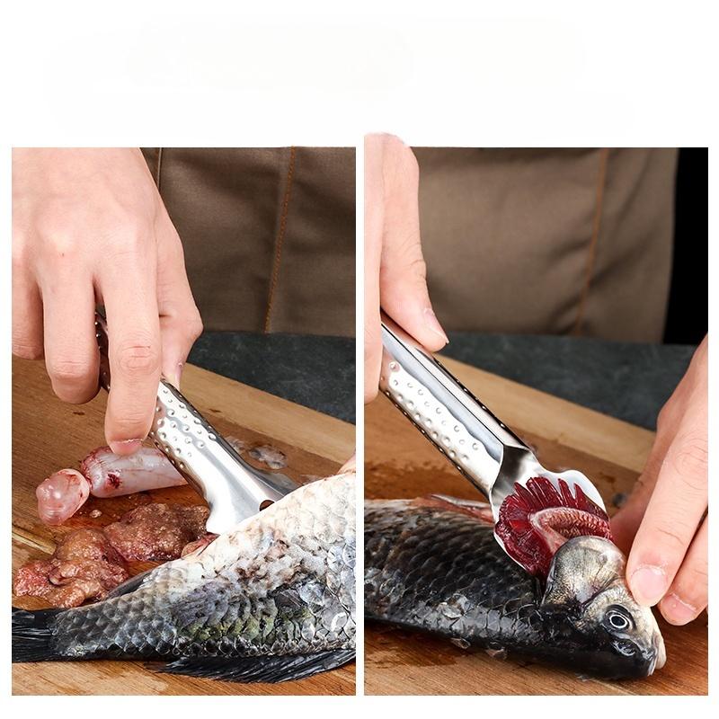 Рыбья чешуя из нержавеющей стали, скребковые терки, быстрое удаление, очиститель для очистки рыбы, скребок для чистки рыбных костей, пинцет