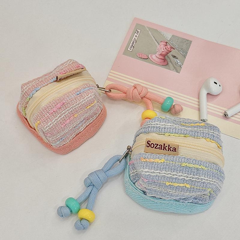 Милый и портативный кошелек для монет, защитный чехол для беспроводных Bluetooth-наушников, кошелек
