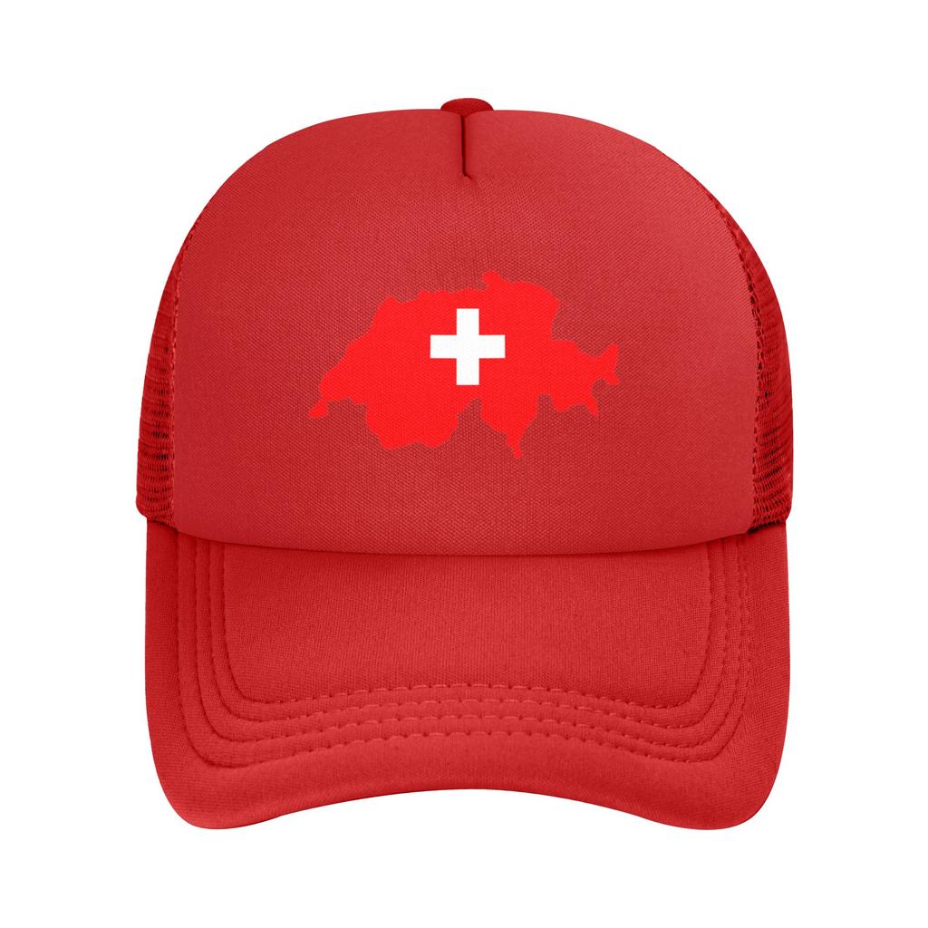 Swiss Switzerland Map Flag Casquette  Unisex Outdoor Hats  Adjustable Snapback Cap Casual Baseball Caps