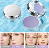 Lavender Matte Powder with Puff Oil Control Natural Long Lasting Shine-Free Women Girls Makeup Face Conceal Pressed Setting Powder