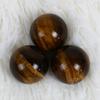 Premium Natural Tiger Eye Quartz Crystal Sphere 2040mm In Dark Yellow Color