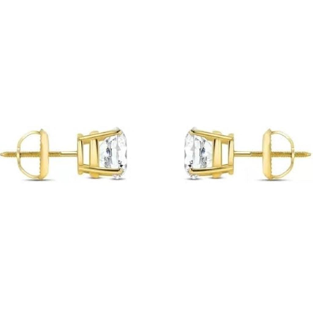 Серьги-подвески Солитер из серебра 925 пробы для женщин