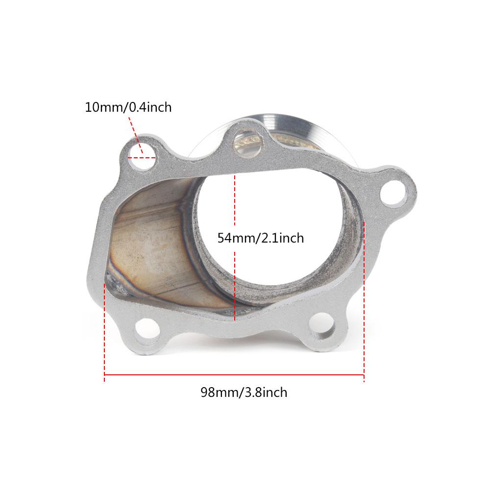Turbo Down Pipe Adapter 63mm V-band Clamp Flange For T25 T28 GT25 GT28 To 2.5