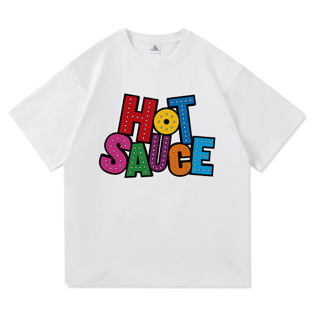 BabyMonster Hot Sauce T Shirt 2026 New Song Fashion Retro Menwomen Clothing Vintage Harajuku High Quality Tops Cotton Tshirts