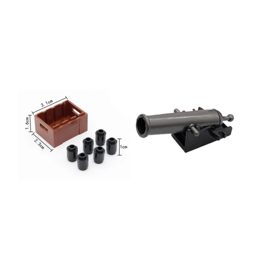 MOC Военные Строительные Блоки Фигурка Солдат Наполеоновских Войн Аксессуары Оружие Пушка Мешок с Песком Армия Пират Мини Кирпичик подарок X003 Сделай Сам