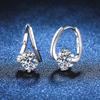 S925 Silver Moissanite Female Earrings Drop Fashion 1 Carat D Color Moissanite Earrings For Girl Birthday Gifts