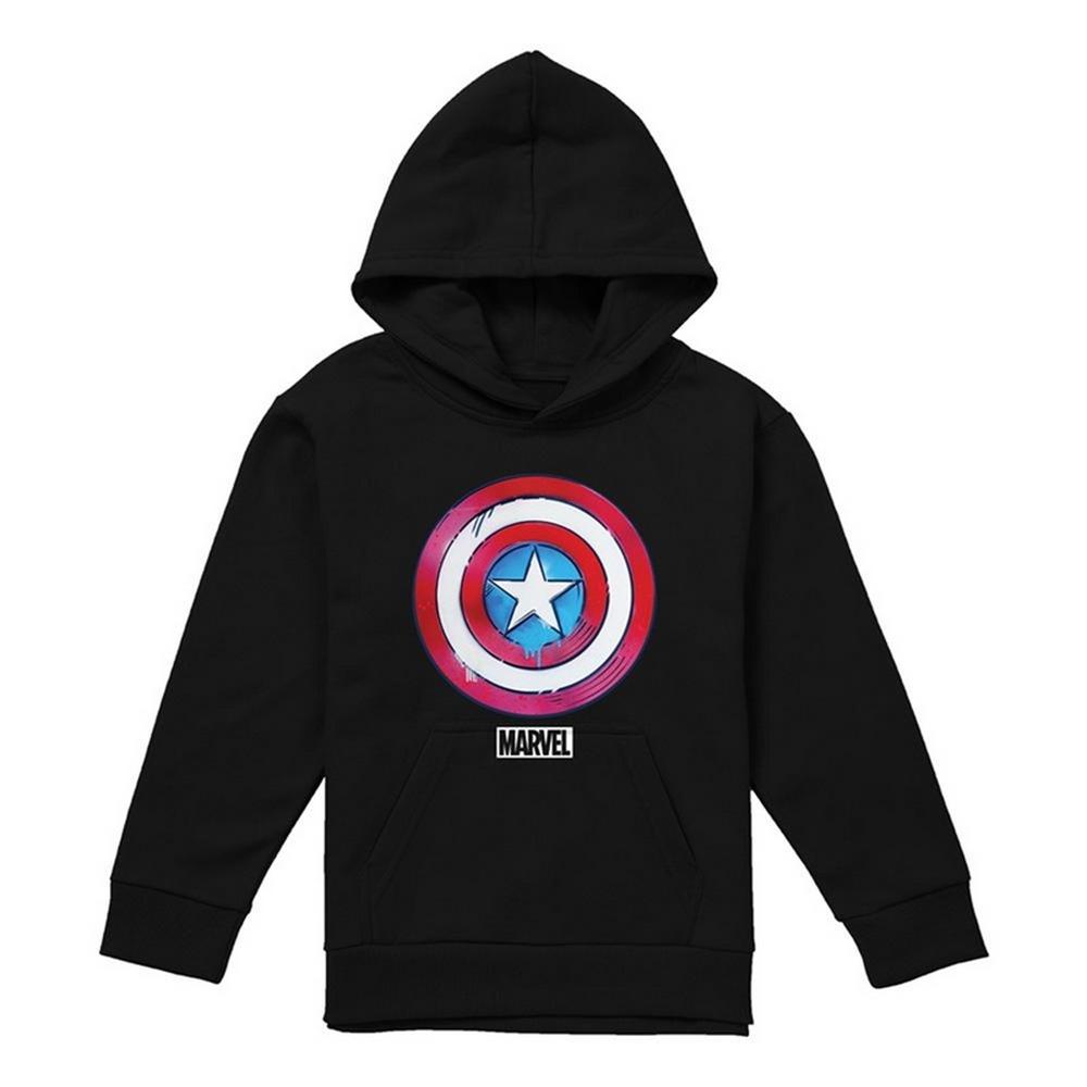 Captain America Childrens/Kids Drip Shield Pull Over Hoodie