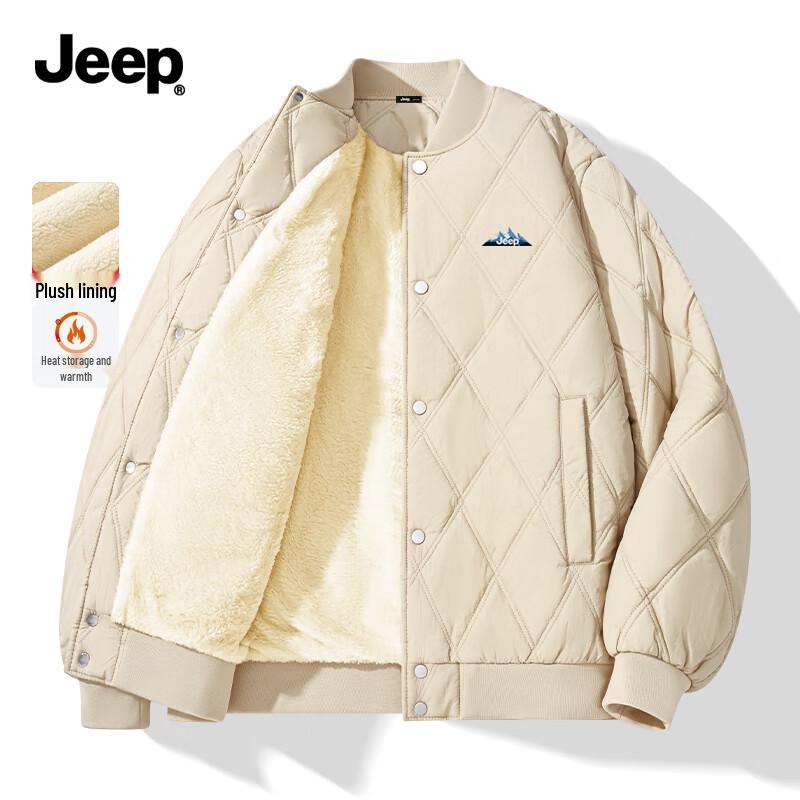 Jeep Мужская утепленная зимняя куртка на флисовой подкладке