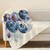 Soft Flannel Blanket Non-Pilling Watercolor Style, Warm Cozy Home Blanket, All Seasons, Holiday Decor (Halloween & Christmas)