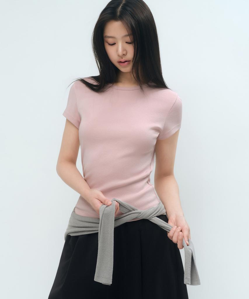 MUSINSA STANDARD WOMAN [Cooltandard] Women'S Slim Crew Neck T-Shirt (5 Colors)