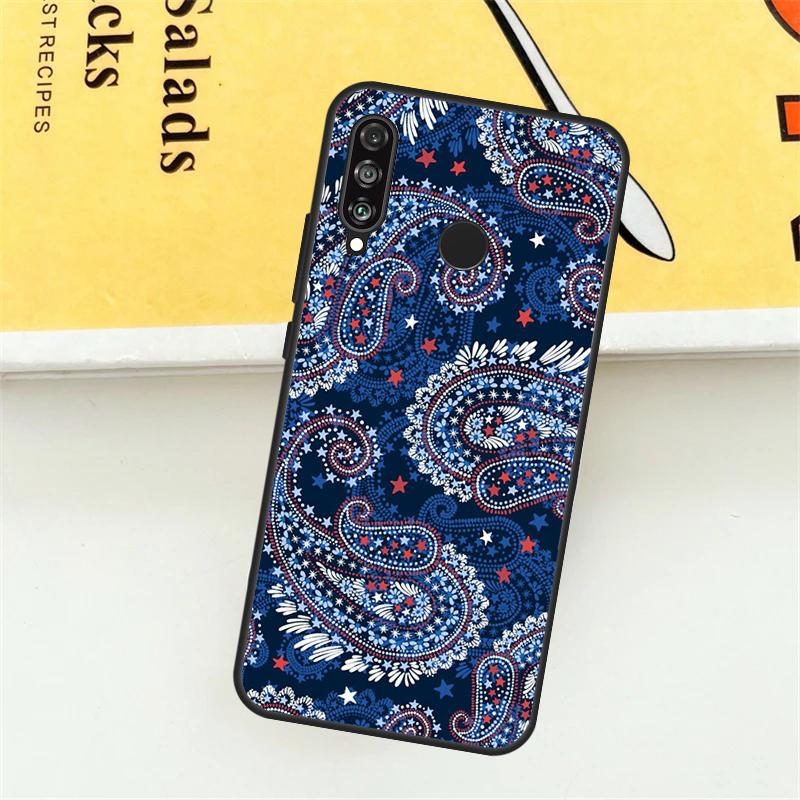 Чехол с бесшовным узором "Бандана" для Huawei Nova 5T 9 10 SE 11i 8i 7i 3i Y61 Y91 Y60 Y70 Y90 P20 P40 Lite P30 Pro