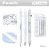 3pcs/set Cute Erasable Click Pen Pastel Kawaii Press 0.5mm Black Blue Ink Pen with Soft Grip Peach Juice Color Study Supplies