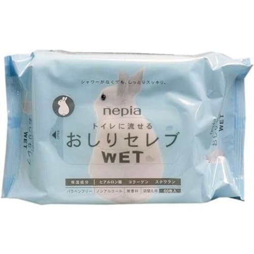 Bulk Purchase: Oshiri Celeb Wet Refill, Nepia, 60 Sheets X 3 Packs