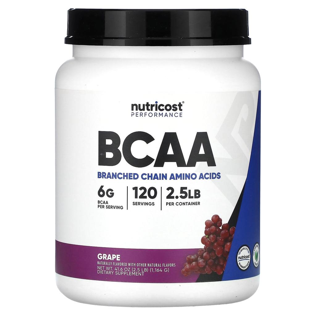 Спортивные показатели, BCAA, Виноградный вкус, 1,164 г (2,5 фунта)