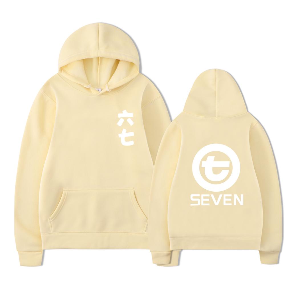 Wu Liuqi Number Hoodie Men's and Women's Harajuku Pullover Street Wear Unisex Autumn Winter Plushed Tops Oversize Sweater