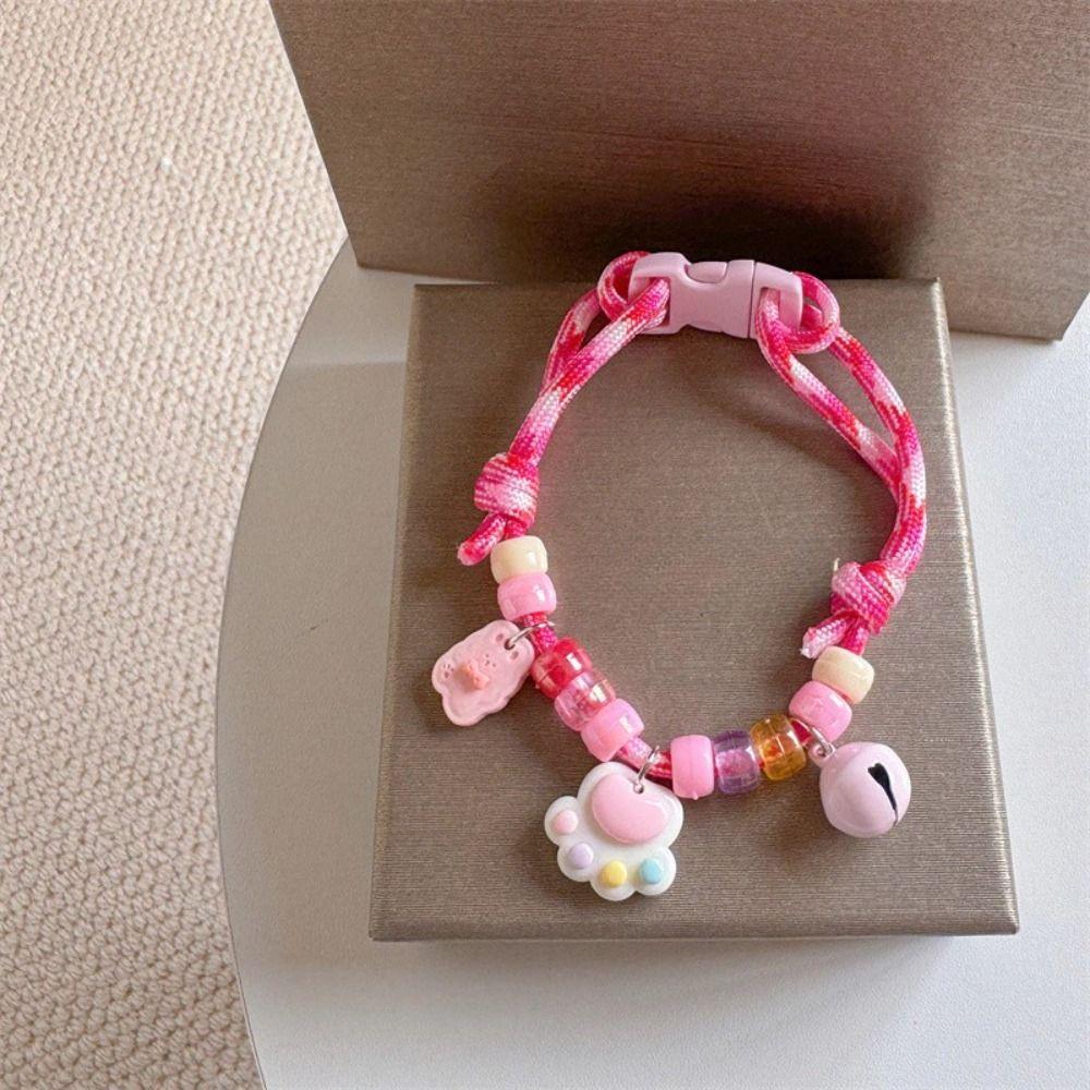 Colorful Pet Necklace with Bells Pet Neck Rings Cute Cat Puppy Collar Cat