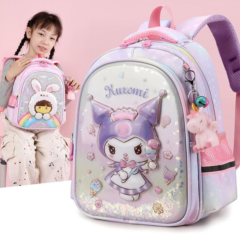 Adorable Cartoon Kids Backpack Large Capacity Nylon For Boys And Girls School Use