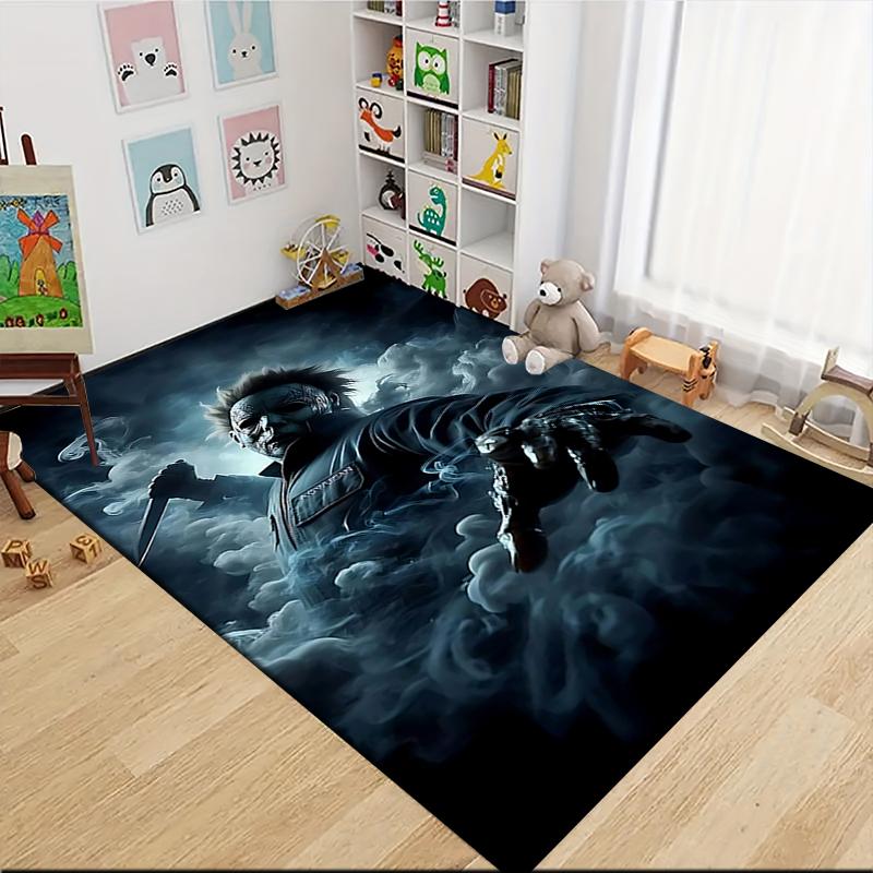 1Pc Halloween Horror Icons Carpet Rug Customizable Soft Washable Antislip Home Living Room Sofa Mats Personalized Rug 0917171