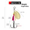 FTK Spinner Bait 4.1g 4.6g 7.4g 10.8g 12.5g Spoon Lures Pike Metal with Treble Hooks Arttificial Bass Bait Fishing Lure