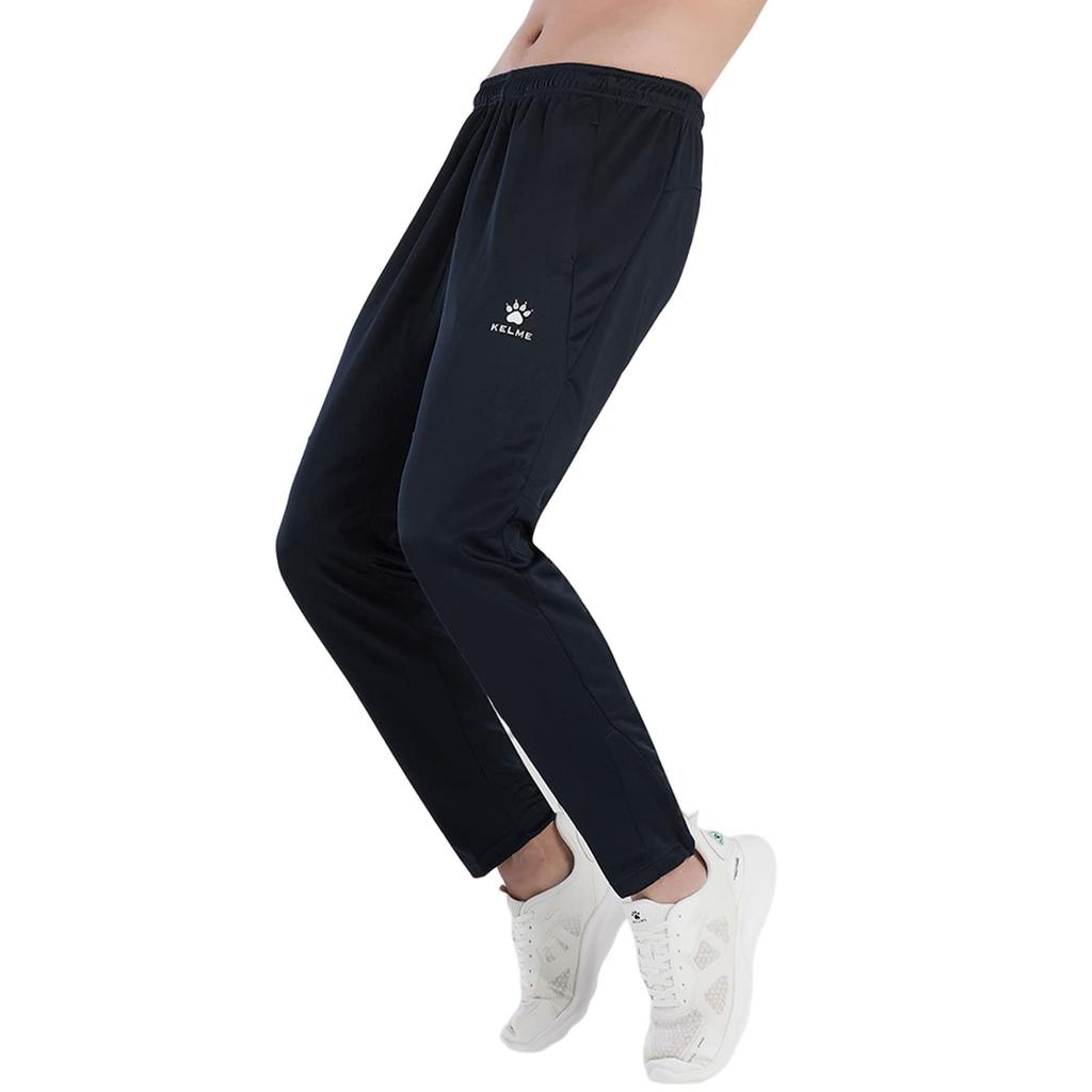 Kelme Sweatpants, Running Jogger Pants, Outdoor Long Pants, Slim Fit, Active Fitness (Black, 3XL)