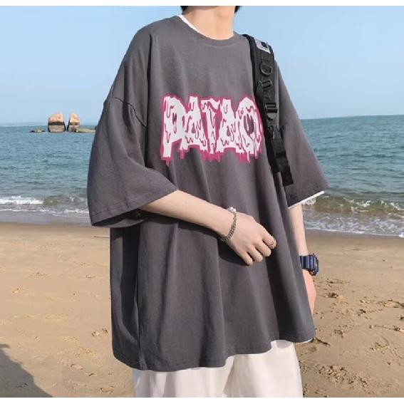 Men Short Sleeve T-Shirts Letter Graphic Print Half Sleeve Tshirts Pullover T-shirt Casual Tee Man Casual Round Neck Retro Tops For