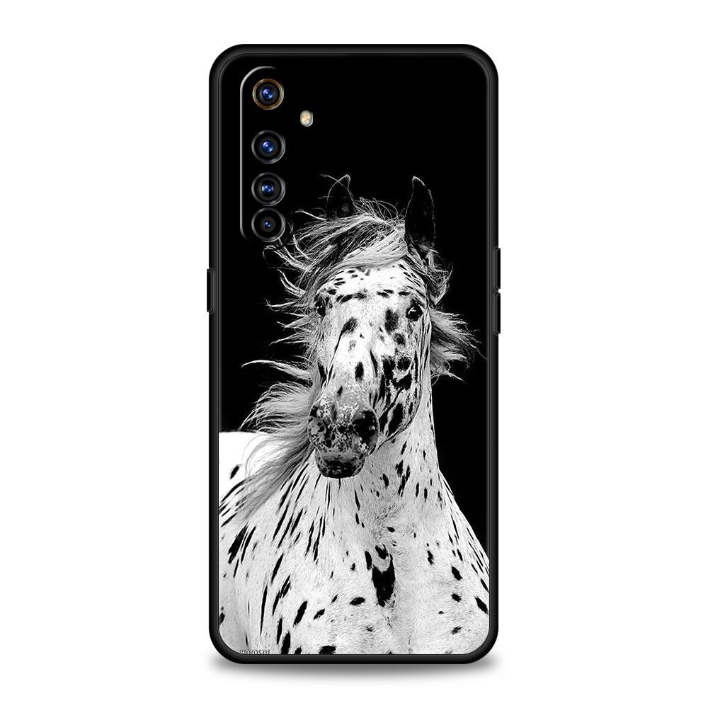Животное Лошадь Мягкий ТПУ Для Realme 13 12 11 10 9 Pro Plus GT3 GT2 C21 C25 C35 C53 C55 C67 Pro 5G Чехол для телефона Обложка Fundas Capas Сумка