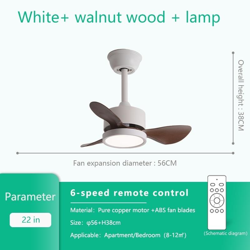 22" Household Electric Ceiling Fan with Hook 3/5 Blades & LED Lighting Fan Silent DC Motor & Energy Saving Fan