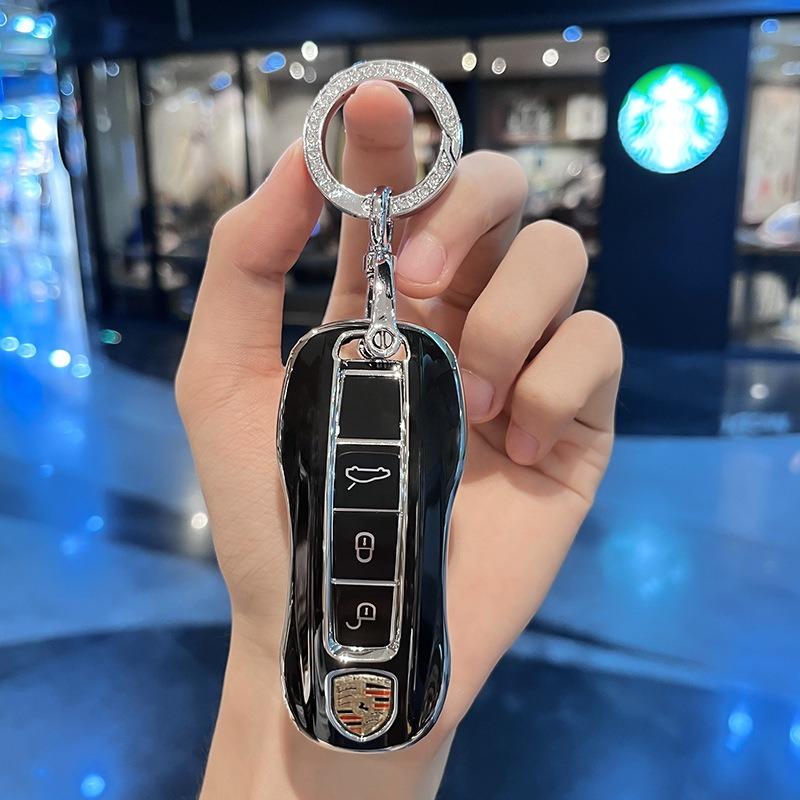 Новый чехол-обложка для ключа автомобиля Для Porsche Для Panamera Macan Cayenne Cayman Boxster 911 9ya 971 Умная защитная оболочка Обложка для дистанционного ключа