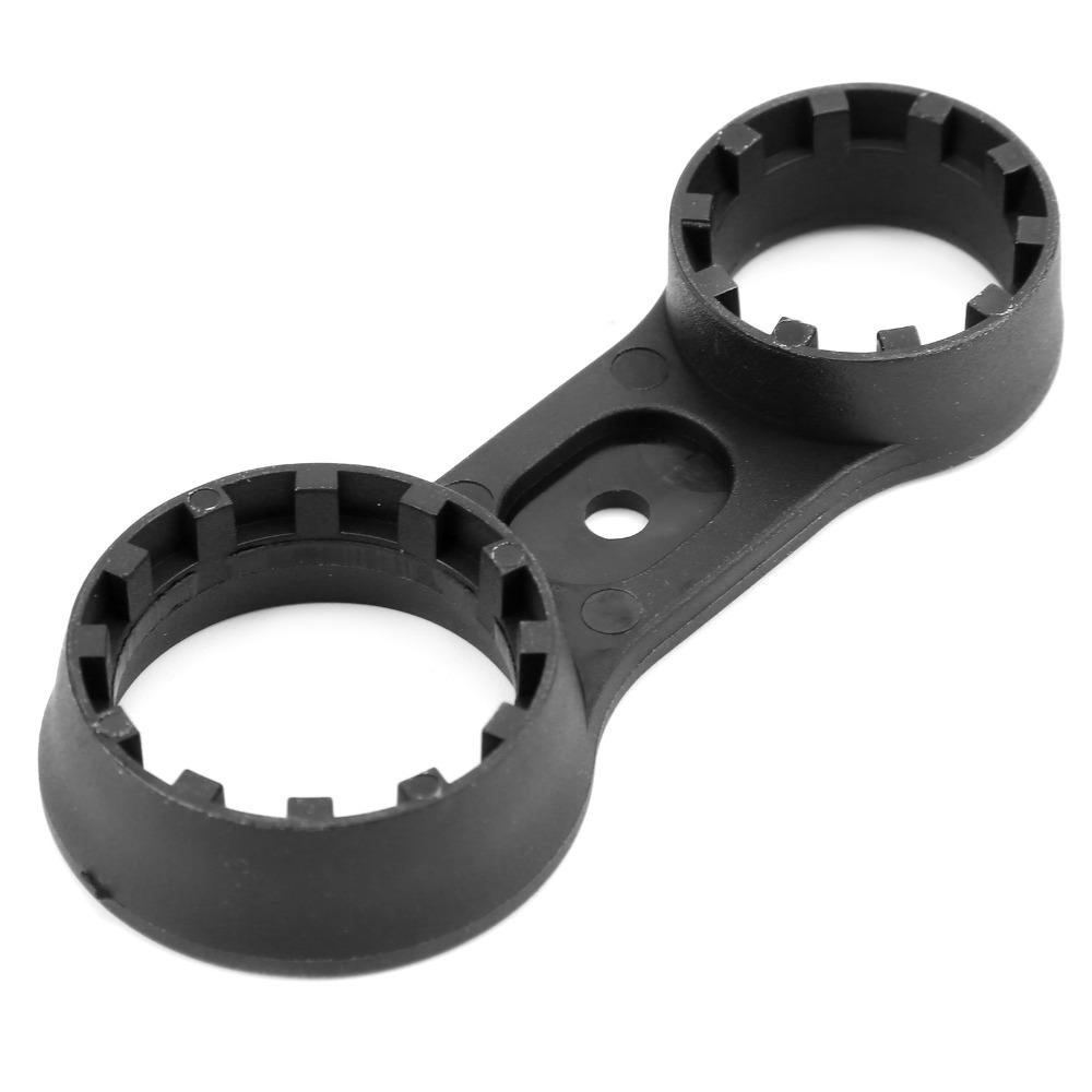 2PCS Double Head Bicycle Front Fork Wrench Plastic Bike Front Fork Cap Wrench Mountain Bike Repair