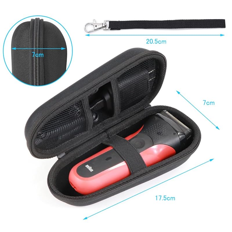 OptiPro shaver storage case electric shaver storage case Brown compatible 3010s 7 series 9 series universal for electric shaver multifunctional