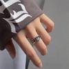 Тайское Серебро Креативные Ретро Двойная Цепь 925 Пробы Стерлинговое Серебро Ювелирные Изделия Плетеная Индивидуальность Изысканные Открывающиеся Кольца TYB566