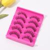 5 Pairs Beauty Makeup Black Cross Thick False Fake Eyelashes Eye Lashes Extension