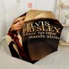 Elvis Presley: Unity Music Compact Travel Automatic Umbrella Sturdy 8-Rib Shaft Sturdy Construction All-Season Umbrella for Travel
