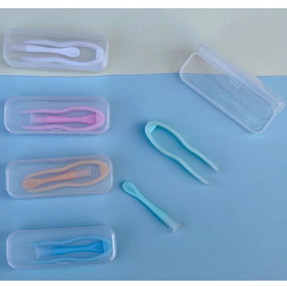1 шт. Уход за глазами Контактные линзы Вставка Инструмент Ношение Пинцет Комбинированная коробка Женщины Мужчины