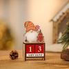 New Christmas Faceless Old Man Calendar Ornament, Wooden DIY Advent Calendar with Santa Claus Decoration